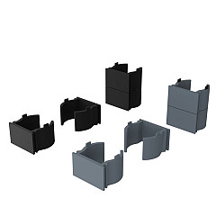 Boston PVC Afstandhouders 15mm RAL7016 (66st)