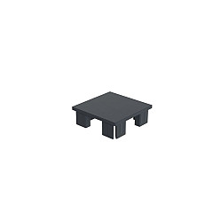 Boston pvc paalkap 75*75mm RAL7016