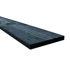 Douglas fijnbezaagde potdekselplank 2,2x20x300cm Zwart gespoten