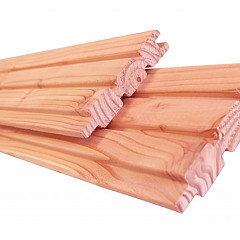 Douglas geschaafd triple profielplank, 2,7x14,5x224cm onbehandeld | 2-zijdig