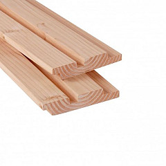 Douglas geschaafd rhombusprofiel 2,7x14,5x300cm onbehandeld