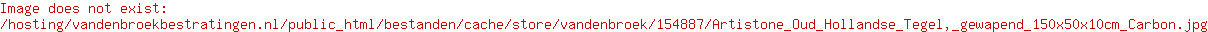 Artistone Oud Hollandse Tegel, gewapend 150x50x10cm Carbon