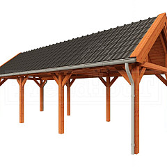 Buitenverblijf Zadeldak XL 9260x3800x3950mm (bxdxh)