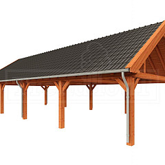 Buitenverblijf Zadeldak XXL 15050x7000x5000mm (bxdxh)