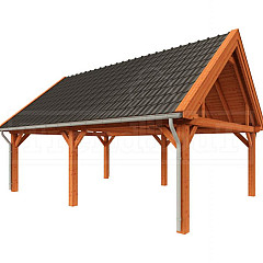 Buitenverblijf Zadeldak XXL 7850x5950x4900mm (bxdxh)