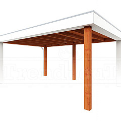 Buitenverblijf Verona model links 5200x4000x2500mm (bxdxh)