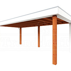 Buitenverblijf Verona model links 6250x3350x2500mm (bxdxh)