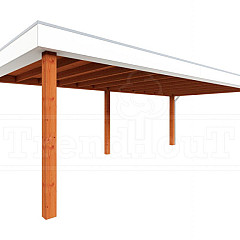 Buitenverblijf Verona model rechts 7500x4000x2500mm (bxdxh)