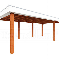Buitenverblijf Verona model rechts 7550x4000x2500mm (bxdxh)