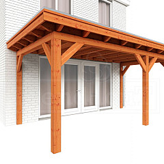 Aanbouwveranda Lucca 5400x3250x2600mm (bxdxh) rechts