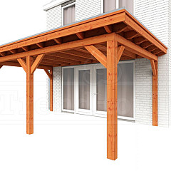 Aanbouwveranda Lucca 5550x3900x2600mm (bxdxh)