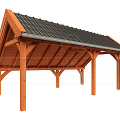 Kapschuur de Hoeve XL 6500x3800x3450mm (bxdxh) rechts