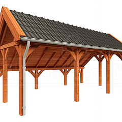 Kapschuur de Hoeve XL 7100x4400x3750mm (bxdxh) rechts