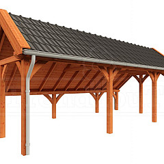 Kapschuur de Hoeve XL 8150x4400x3750mm (bxdxh) rechts