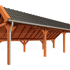 Kapschuur de Hoeve XL 8750x3800x3450mm (bxdxh) rechts