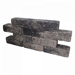 Catrock Getrommeld stapelblok 31x11,5x10cm Bruin/Zwart