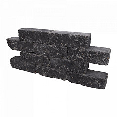 Catrock Getrommeld stapelblok 31x11,5x10cm Nero