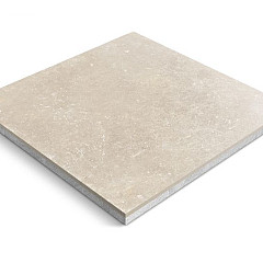 Keramische tegel Ceradeco 90x90x5cm Limestone Sand Lux