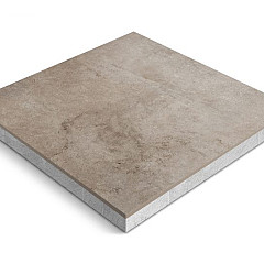 Keramische tegel Ceradeco 60x60x4cm Terra Taupe