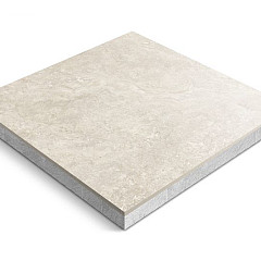 Keramische tegel Ceradeco 60x60x4cm Travetino Beige