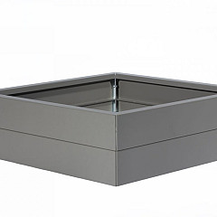 Bloembak Modulair Taupe fijnstructuur 120x120x28cm