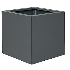 Bloembak vlak - Antraciet (RAL7016) fijnstructuur 60x60x60cm