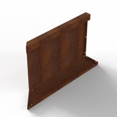 Bloembak Corten Module+ Inwendig hoekpaneel (C) 60x42 Rechts