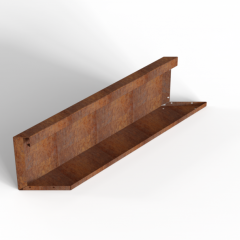 Bloembak Module+ Parallel paneel-Links (E) Corten 90x28cm