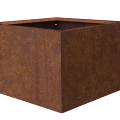 Bloembak Corten - vlak 90x90x60cm