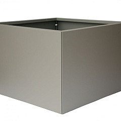 Bloembak vlak - Taupe fjinstructuur 90x90x60cm