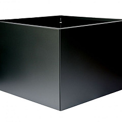 Bloembak vlak - Grafiet Zwart (RAL7021) fjinstructuur 60X90X60cm