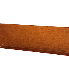 Kantopsluiting Cortenstaal Double (flg) 300cm x 16,5cm