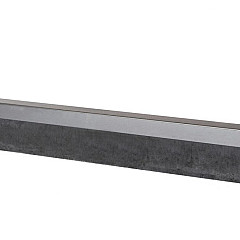 U-profiel Verzinkt Staal gelijkzijdig opsluitband 6cm 220x4,6x4,6x6,4cm