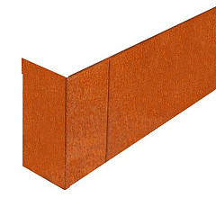 Border Hoekstuk inwendig 15x42x15 Corten
