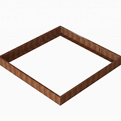 Bloembak Module+ 270x270x28cm | Corten