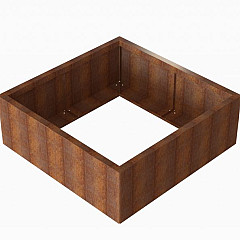 Bloembak Module+ 120x120x42cm | Corten