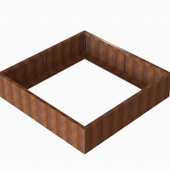 Bloembak Module+ 180x180x42cm | Corten