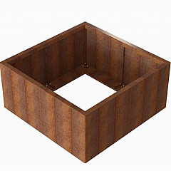 Bloembak Module+ 120x120x56cm | Corten