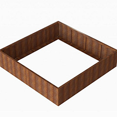 Bloembak Module+ 240x240x56cm | Corten