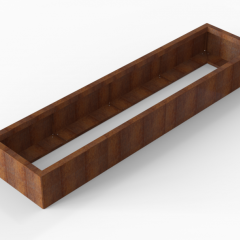 Bloembak Module+ 60x240x28cm | Corten