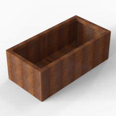 Bloembak Module+ 60x120x42cm | Corten