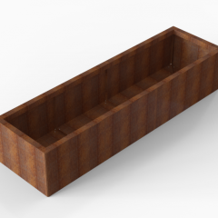 Bloembak Module+ 60x210x42cm | Corten