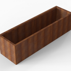 Bloembak Module+ 60x210x56cm | Corten