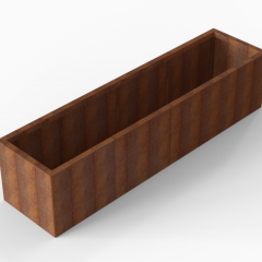 Bloembak Module+ 60x240x56cm | Corten
