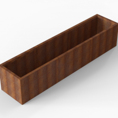 Bloembak Module+ 60x270x56cm | Corten