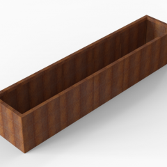 Bloembak Module+ 60x300x56cm | Corten