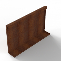 Bloembak Module+ Recht Paneel (A) 90x56 Corten