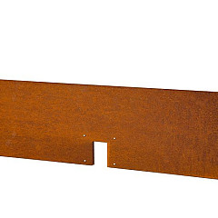 Kantopsluiting Cortenstaal Double 300cm x 16,5cm