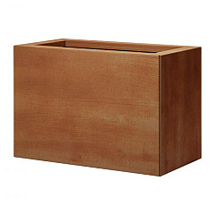 Bloembak vlak - 30x60x40 cm Corten