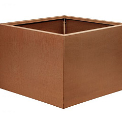 Bloembak vlak - 60x60x40 cm Corten